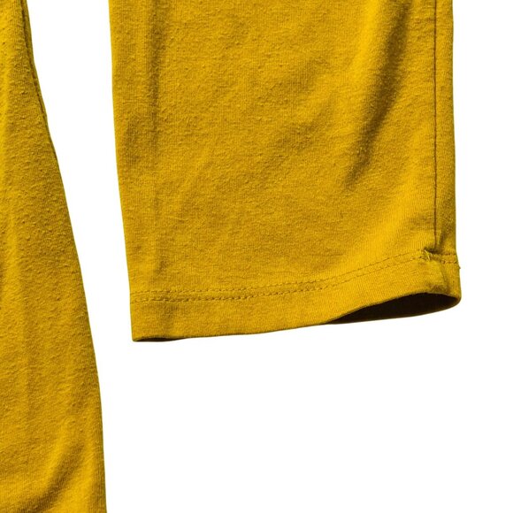 Merona Mustard Yellow Long Sleeve Top - Picture 3 of 7